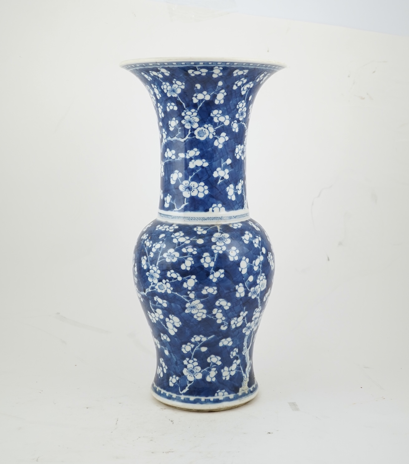 A Chinese blue and white yen-yen vase, Kangxi period